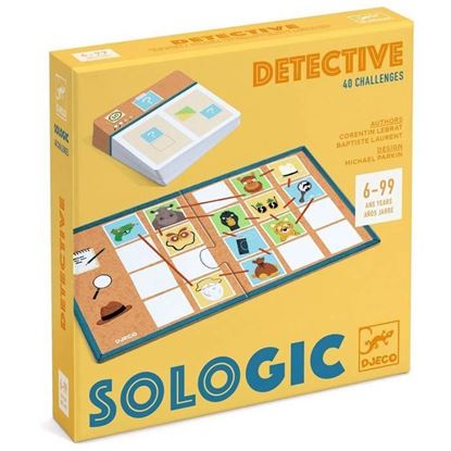 gioco di logica Detective della collezione Sologic Djeco, rompicapo investigativo