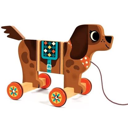 cane trainabile in legno Djeco per accompagnare i primi passi