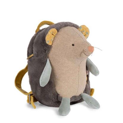 zainetto asilo riccio Moulin Roty morbido come un peluche