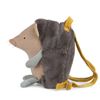 profilo dello zainetto riccio Moulin Roty con spallacci regolabili 