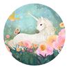 dettaglio unicorno bianco nel puzzle Gallery Djeco