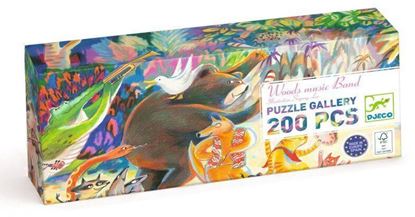 puzzle la banda nel bosco Djeco 200 pezzi della collezione Puzzle Gallery
