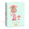 Tinyly Amy & Mushy con valigia, fiore e funghetto