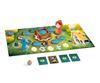 Componenti del gioco Redwoods Djeco con Cappuccetto Rosso, lupo e tabellone