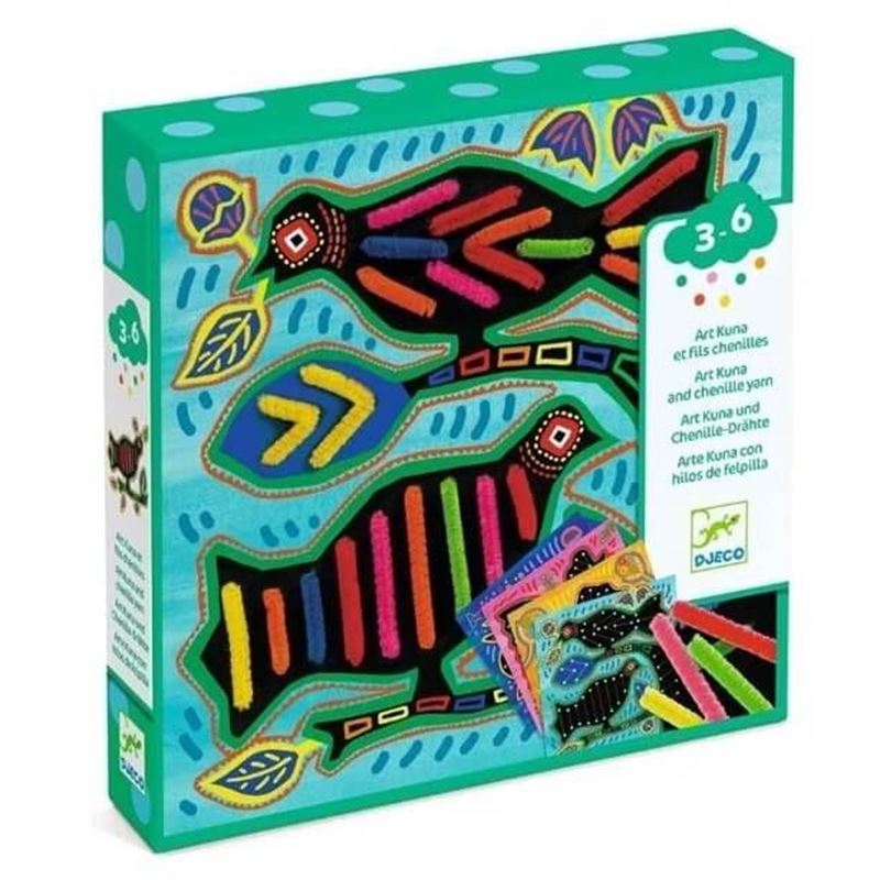 Colorare con bastoncini di ciniglia Djeco per bambini 3-6 anni