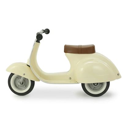 Triciclo Vespa bianco crema vintage in metallo per bambini